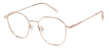 Load image into Gallery viewer, Gold Hexagonal Full Rim Unisex Eyeglasses by John Jacobs-136312