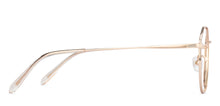 Load image into Gallery viewer, Gold Hexagonal Full Rim Unisex Eyeglasses by John Jacobs-136312