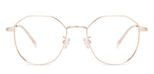 Load image into Gallery viewer, Gold Hexagonal Full Rim Unisex Eyeglasses by John Jacobs-136312