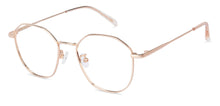 Load image into Gallery viewer, Gold Hexagonal Full Rim Unisex Eyeglasses by John Jacobs-136312