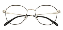 Load image into Gallery viewer, Silver Hexagonal Full Rim Unisex Eyeglasses by John Jacobs-136313