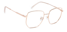 Load image into Gallery viewer, Gold Square Full Rim Unisex Eyeglasses by John Jacobs-136316