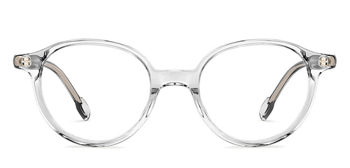 Transparent Round Full Rim Unisex Eyeglasses by John Jacobs-136323
