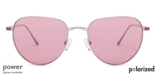Load image into Gallery viewer, Silver Aviator Full Rim Unisex Sunglasses by John Jacobs-135206
