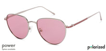 Load image into Gallery viewer, Silver Aviator Full Rim Unisex Sunglasses by John Jacobs-135206