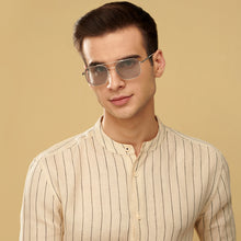 Load image into Gallery viewer, Silver Square Full Rim Unisex Sunglasses by John Jacobs-135209