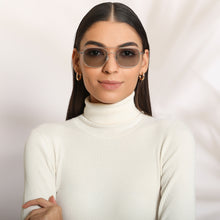 Load image into Gallery viewer, Silver Square Full Rim Unisex Sunglasses by John Jacobs-135209