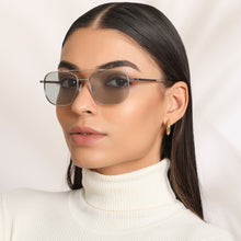 Load image into Gallery viewer, Silver Square Full Rim Unisex Sunglasses by John Jacobs-135209