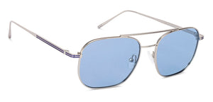 Silver Square Full Rim Unisex Sunglasses by John Jacobs-135210