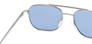 Silver Square Full Rim Unisex Sunglasses by John Jacobs-135210