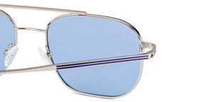 Silver Square Full Rim Unisex Sunglasses by John Jacobs-135210