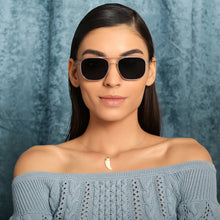 Load image into Gallery viewer, Silver Square Full Rim Unisex Sunglasses by John Jacobs-135212