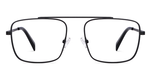 Black Square Full Rim Unisex Eyeglasses by John Jacobs-135374
