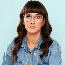 Load image into Gallery viewer, Sky Blue Cat Eye Full Rim Women Eyeglasses by John Jacobs-144915