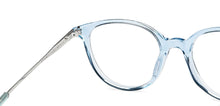 Load image into Gallery viewer, Sky Blue Cat Eye Full Rim Women Eyeglasses by John Jacobs-144915