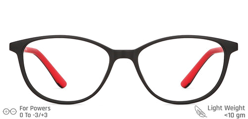 Black Cat Eye Full Rim Narrow Women Eyeglasses by John Jacobs-131775