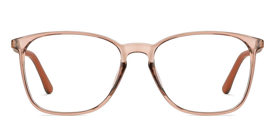 Brown Wayfarer Full Rim Unisex Eyeglasses by John Jacobs-144380