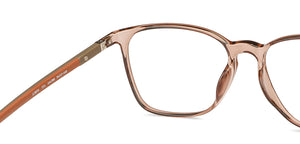 Brown Wayfarer Full Rim Unisex Eyeglasses by John Jacobs-144380