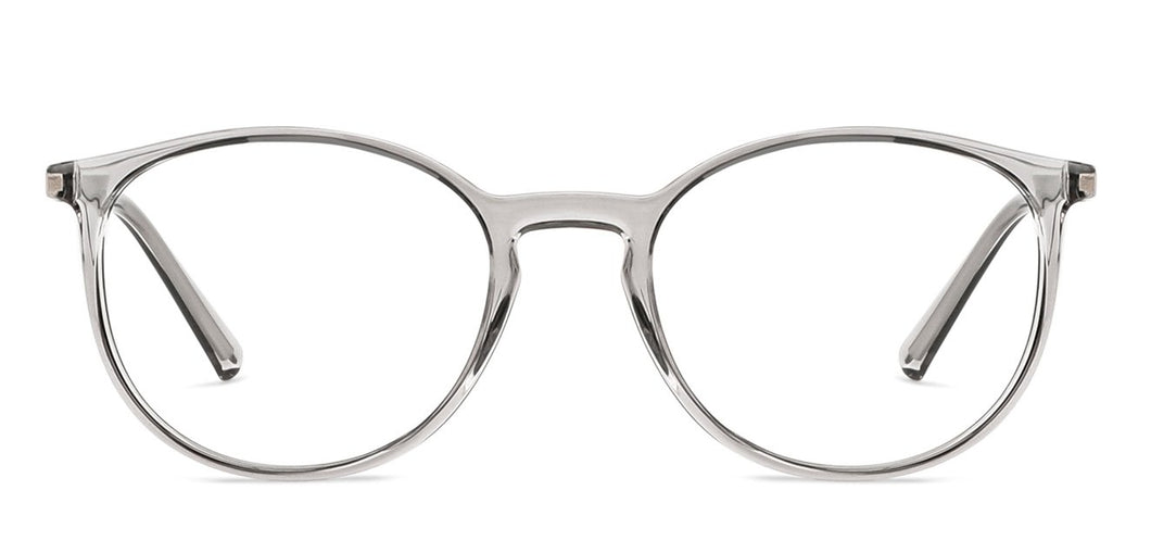 Grey Round Full Rim Unisex Eyeglasses by John Jacobs-144382