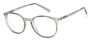 Grey Round Full Rim Unisex Eyeglasses by John Jacobs-144382