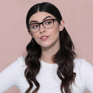 Dual Color Wayfarer Full Rim Unisex Eyeglasses by John Jacobs Computer Glasses-141798