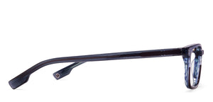 Blue Rectangle Full Rim Unisex Eyeglasses by John Jacobs Computer Glasses-141796