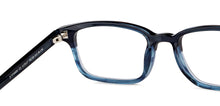 Load image into Gallery viewer, Blue Rectangle Full Rim Unisex Eyeglasses by John Jacobs-113117
