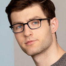 Load image into Gallery viewer, Blue Rectangle Full Rim Unisex Eyeglasses by John Jacobs-113117