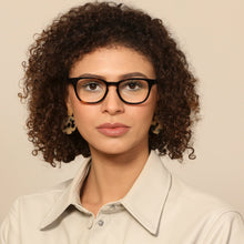 Load image into Gallery viewer, Black Wayfarer Full Rim Unisex Eyeglasses by John Jacobs-113122