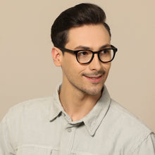 Load image into Gallery viewer, Black Wayfarer Full Rim Unisex Eyeglasses by John Jacobs-113122