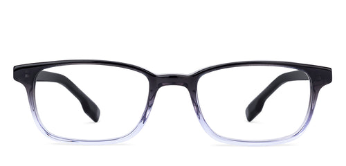 Dual Color Rectangle Full Rim Unisex Eyeglasses by John Jacobs-134220