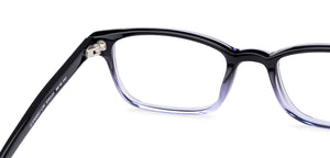 Dual Color Rectangle Full Rim Unisex Eyeglasses by John Jacobs-134220
