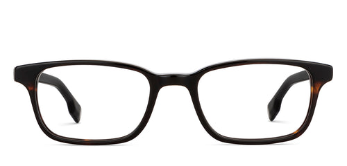Black Rectangle Full Rim Unisex Eyeglasses by John Jacobs-131241