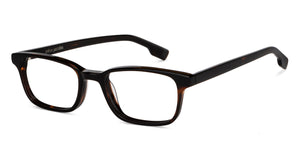 Black Rectangle Full Rim Unisex Eyeglasses by John Jacobs-131241