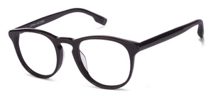 Black Round Full Rim Unisex Eyeglasses by John Jacobs Computer Glasses-141793