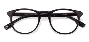 Black Round Full Rim Unisex Eyeglasses by John Jacobs Computer Glasses-141793