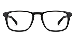 Black Rectangle Full Rim Unisex Eyeglasses by John Jacobs-115411