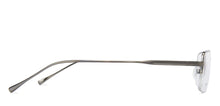 Load image into Gallery viewer, Grey Rectangle Half Rim Unisex Eyeglasses by John Jacobs JJ-140655