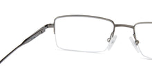 Load image into Gallery viewer, Grey Rectangle Half Rim Unisex Eyeglasses by John Jacobs JJ-140655