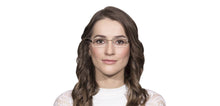 Load image into Gallery viewer, Gold Rectangle Half Rim Medium Unisex Eyeglasses by John Jacobs JJ-116371