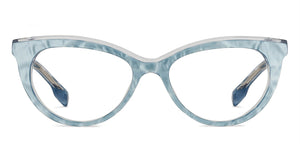Blue Cat Eye Full Rim Women Eyeglasses by John Jacobs Computer Glasses-142073