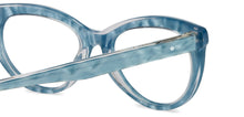 Load image into Gallery viewer, Blue Cat Eye Full Rim Women Eyeglasses by John Jacobs Computer Glasses-142073
