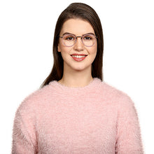 Load image into Gallery viewer, Blue Cat Eye Full Rim Women Eyeglasses by John Jacobs Computer Glasses-142073