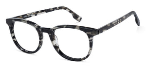 Grey Round Full Rim Unisex Eyeglasses by John Jacobs Computer Glasses-141783