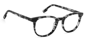 Grey Round Full Rim Unisex Eyeglasses by John Jacobs Computer Glasses-141783
