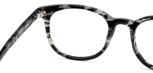 Grey Round Full Rim Unisex Eyeglasses by John Jacobs Computer Glasses-141783