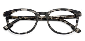 Grey Round Full Rim Unisex Eyeglasses by John Jacobs Computer Glasses-141783