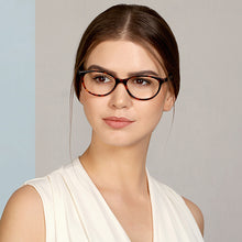 Load image into Gallery viewer, Brown Cat Eye Full Rim Women Eyeglasses by John Jacobs Computer Glasses-142146