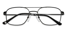 Load image into Gallery viewer, Black Wayfarer Full Rim Unisex Eyeglasses by John Jacobs-149419