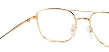 Load image into Gallery viewer, Gold Wayfarer Full Rim Unisex Eyeglasses by John Jacobs-149420
